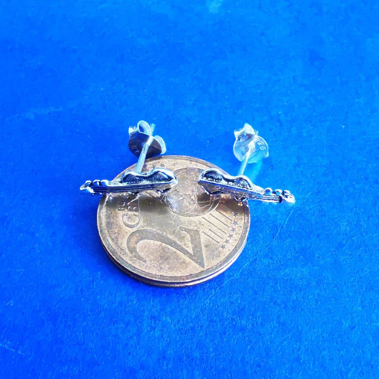 Ohrstecker aus Silber Gitarre - Ohrringe