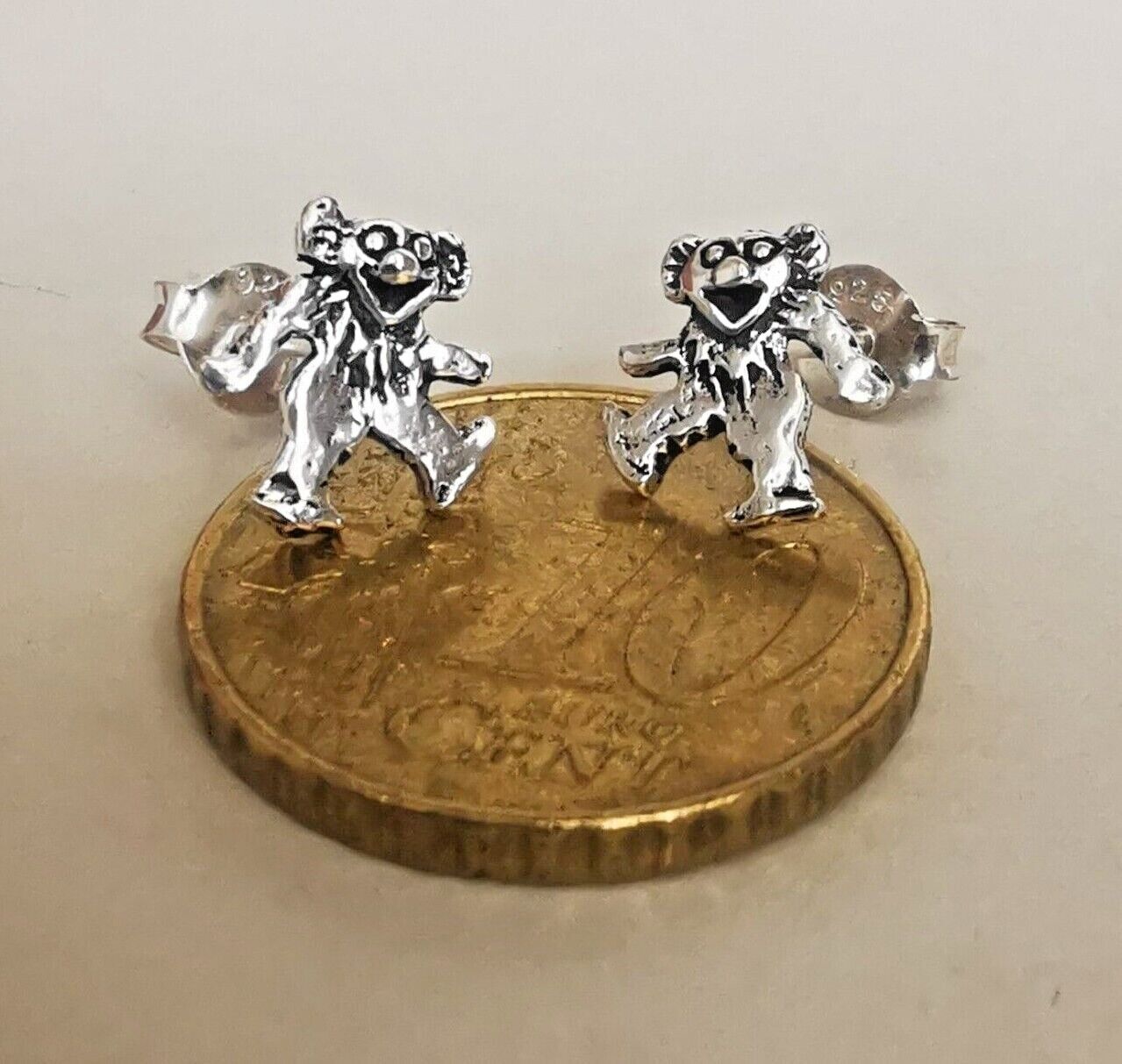 Ohrstecker Affe Schimpanse 925 Silber - Ohrringe