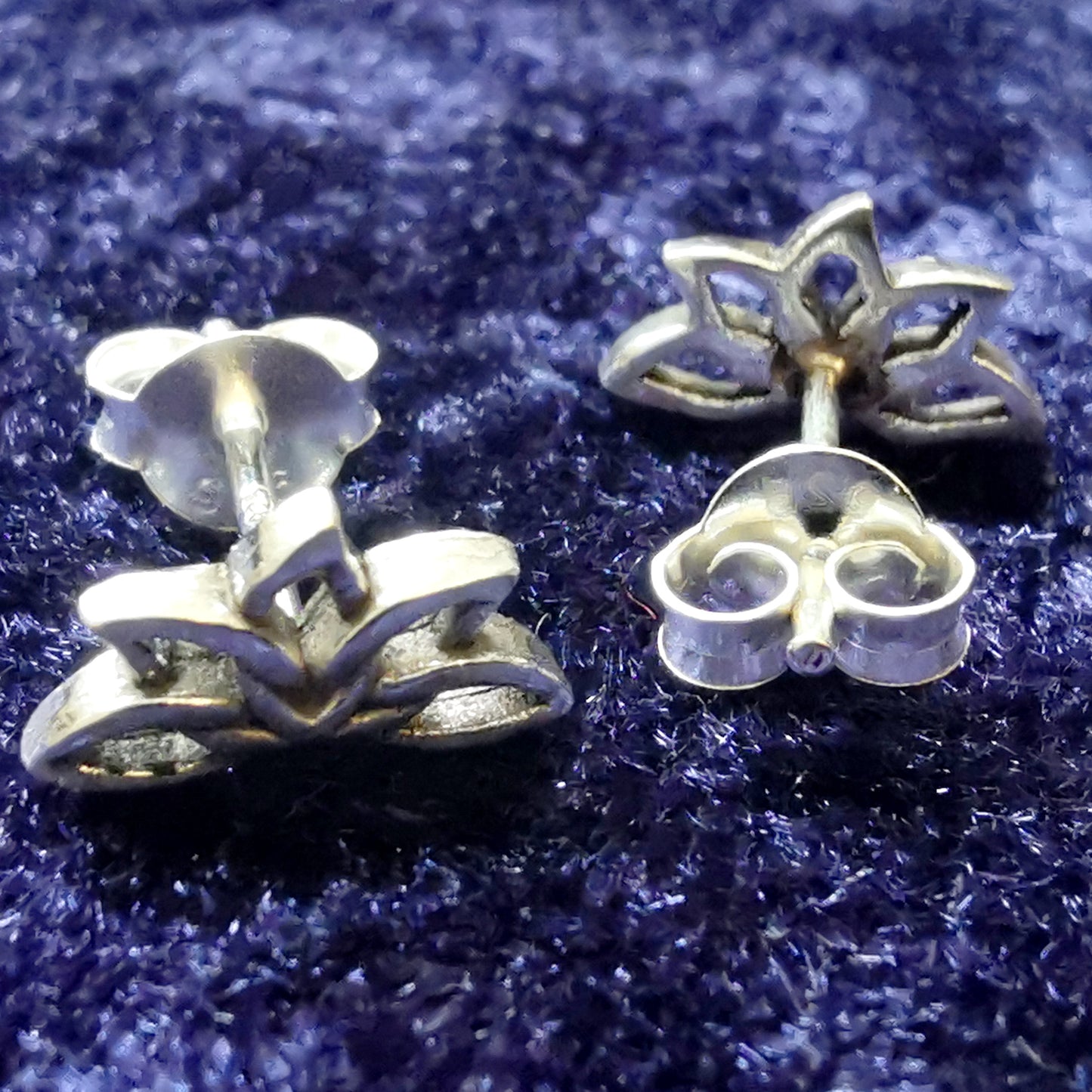 Ohrstecker Lotus Blüte Blume Flower aus 925 Silber – Ohrringe