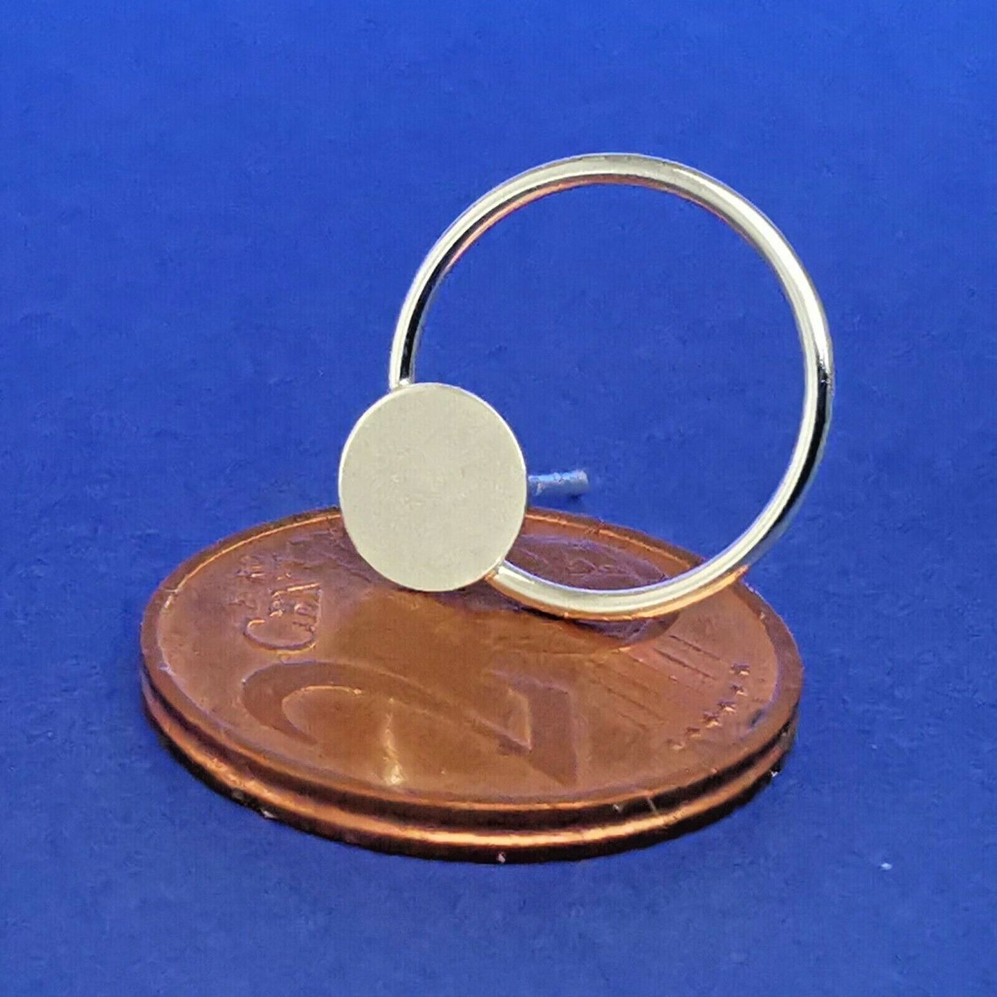 Ohrstecker aus Silber im Scheiben-Ring Design