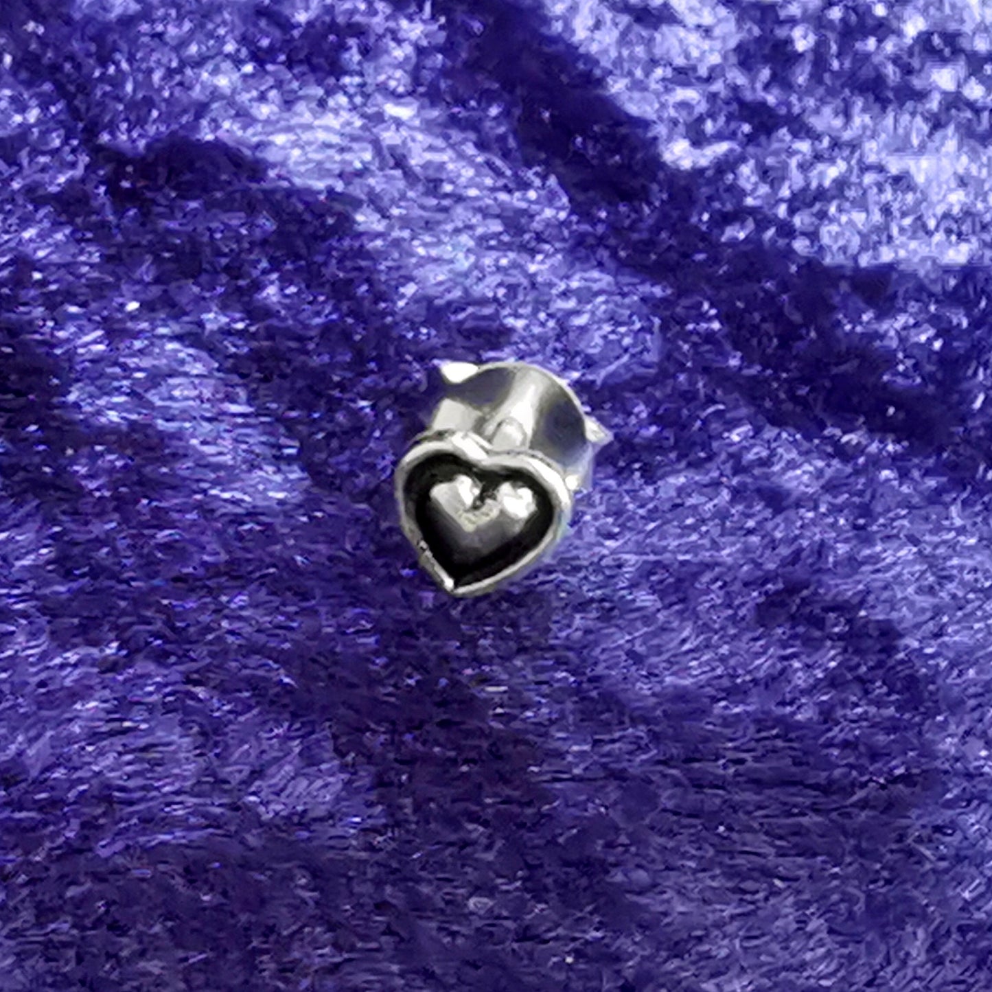 Mini Ohrstecker aus Silber Herz - Ohrringe