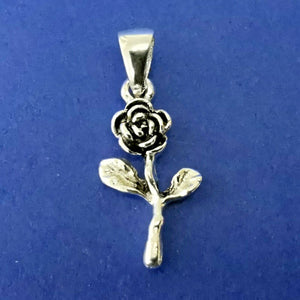 Anhänger aus Silber Rose - Silberschmuck