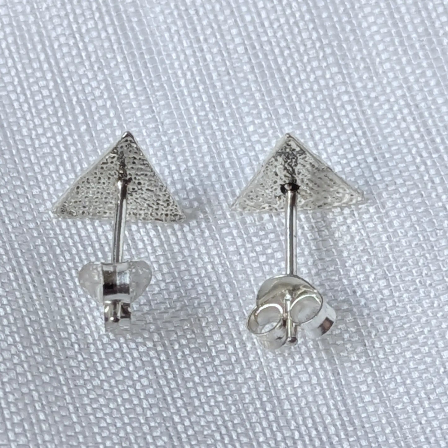 Ohrstecker Dreieck 925 Silber - Geometrische Pyramide