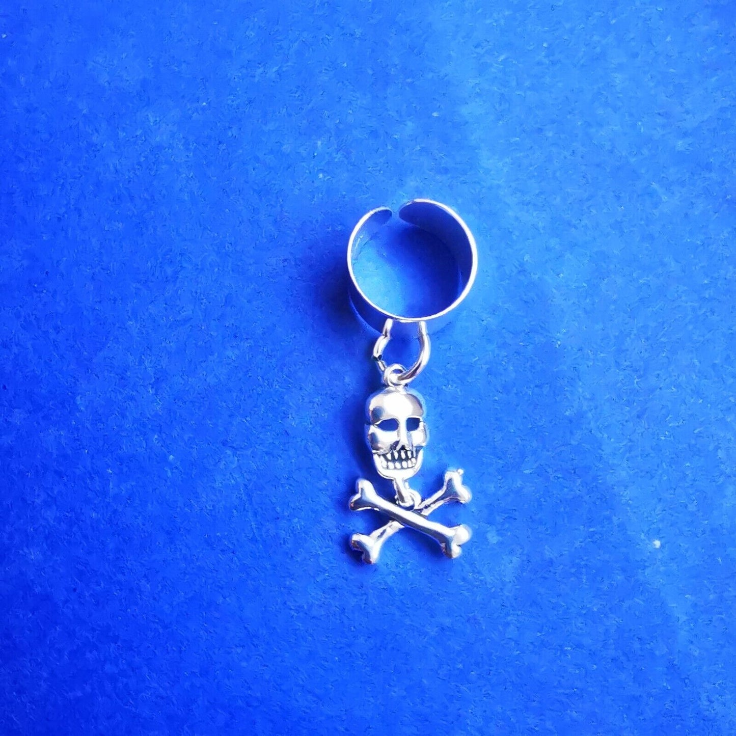 Ohrklemme aus Silber Totenkopf - Ohrringe