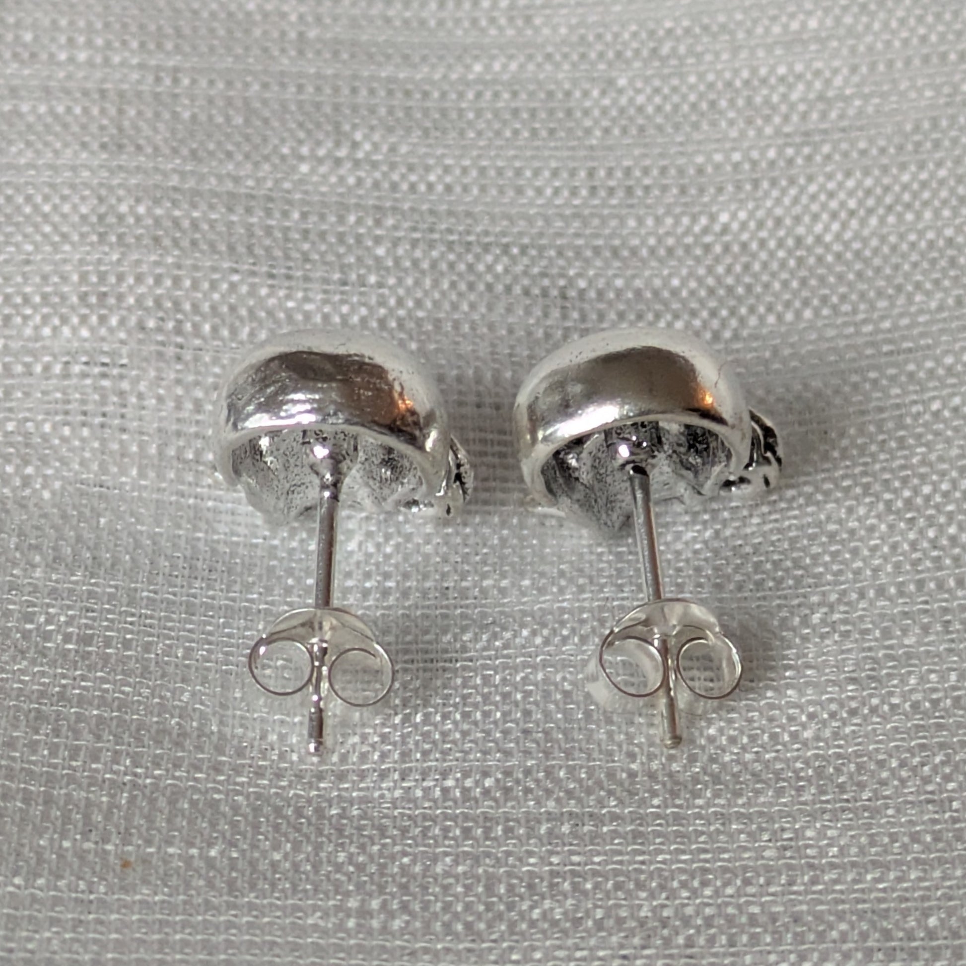 Silberohrstecker Totenkopf Rose 925 Sterling Schmuck Gothic Zubehör Halloween.
