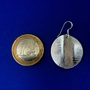 Scheiben Creolen aus Silber - Ohrringe
