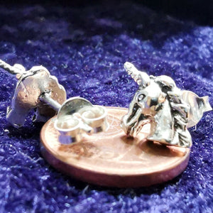 Einhorn Ohrstecker aus Silber - Ohrringe