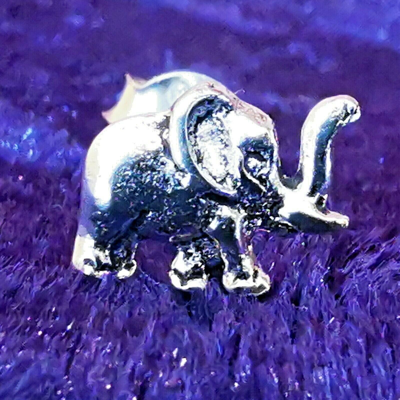 Kleine Ohrstecker aus Silber Elefant - Ohrringe