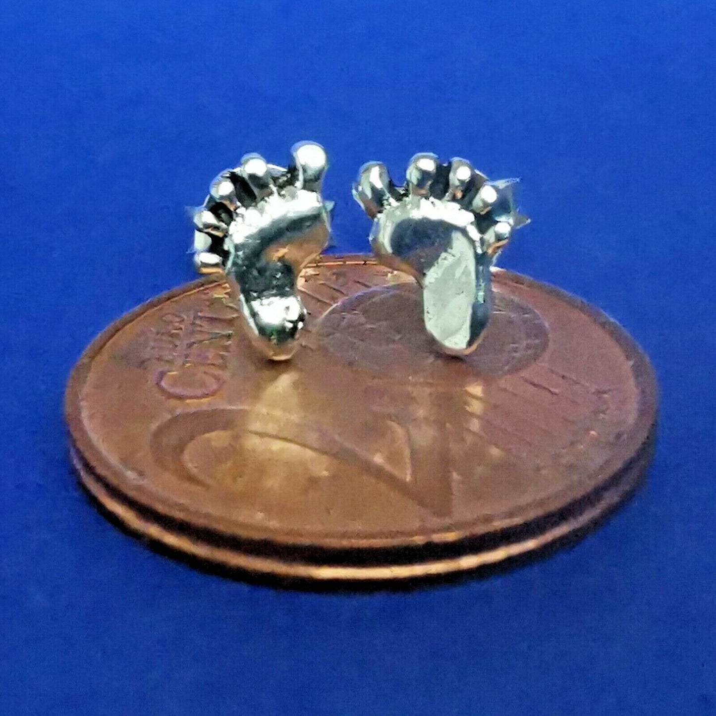 Ohrstecker aus Silber Füße – Ohrringe
