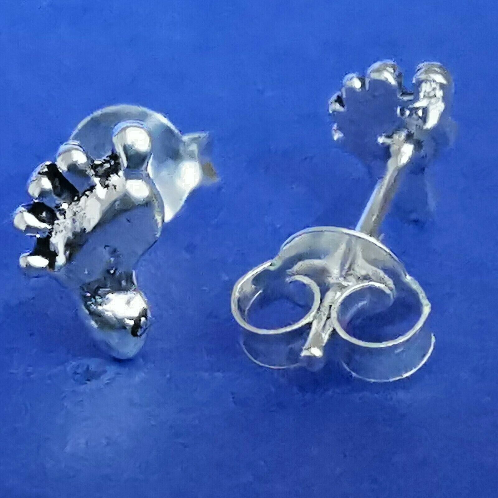 Ohrstecker aus Silber Füße – Ohrringe