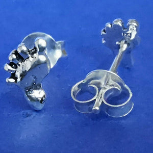 Ohrstecker aus Silber Füße – Ohrringe