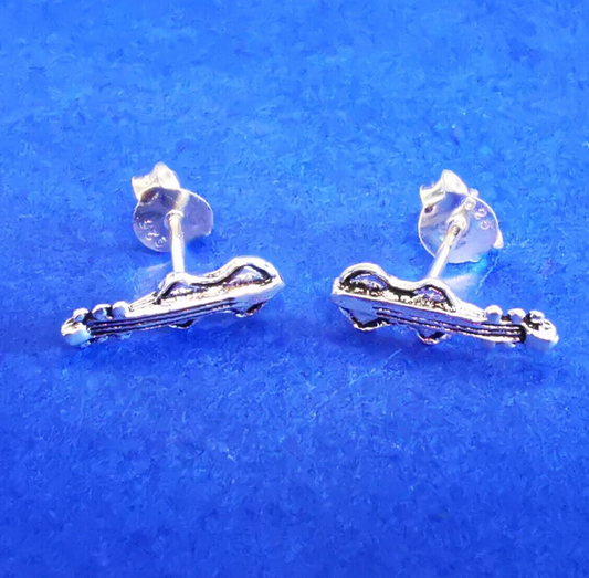 Ohrstecker aus Silber Gitarre - Ohrringe