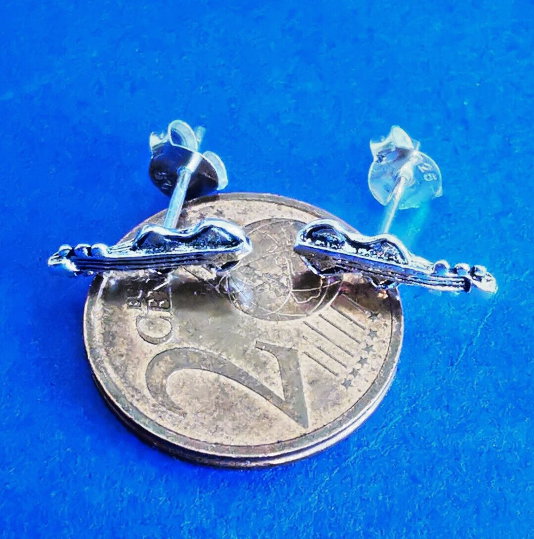 Ohrstecker aus Silber Gitarre - Ohrringe