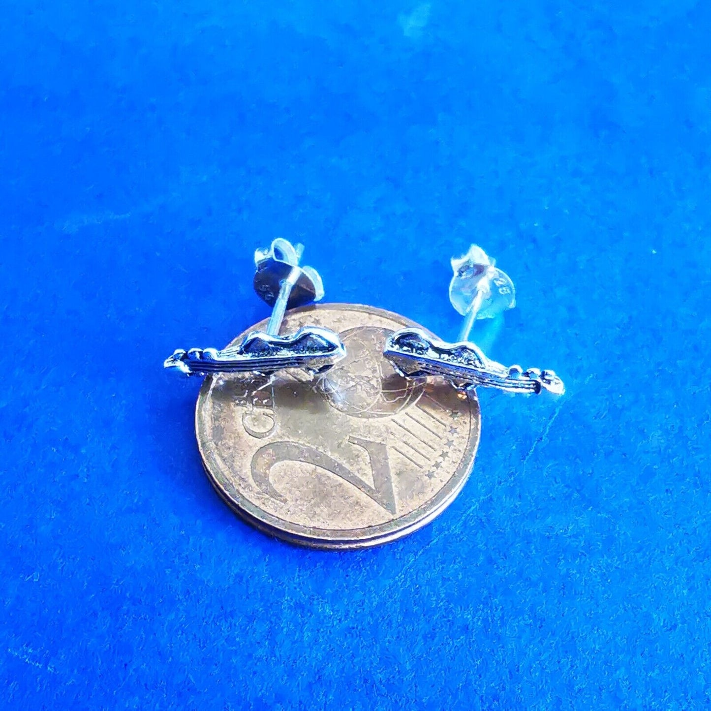 Ohrstecker aus Silber Gitarre - Ohrringe