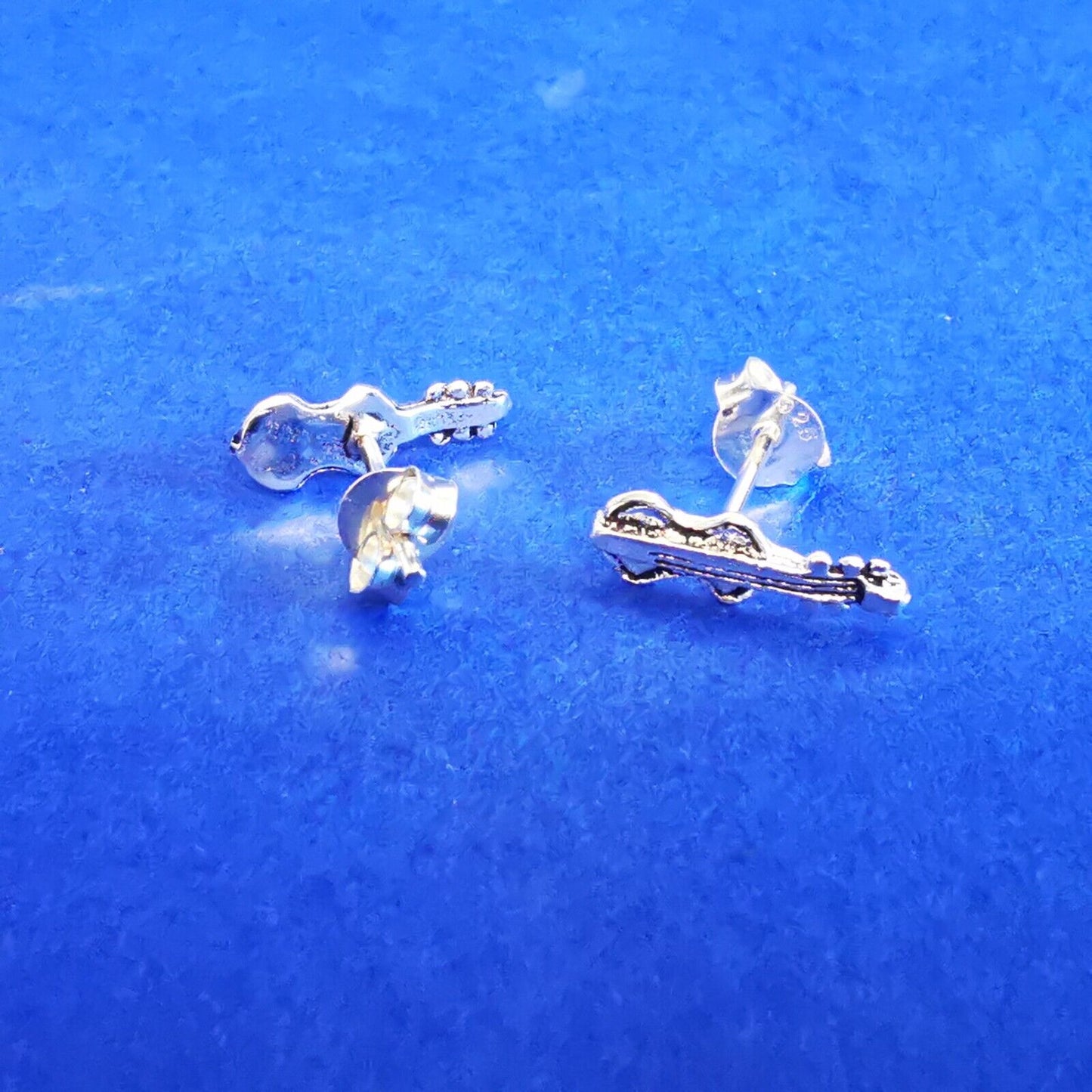 Ohrstecker aus Silber Gitarre - Ohrringe