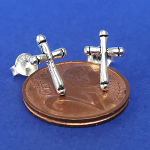 Ohrstecker aus Silber Kreuz - Ohrringe