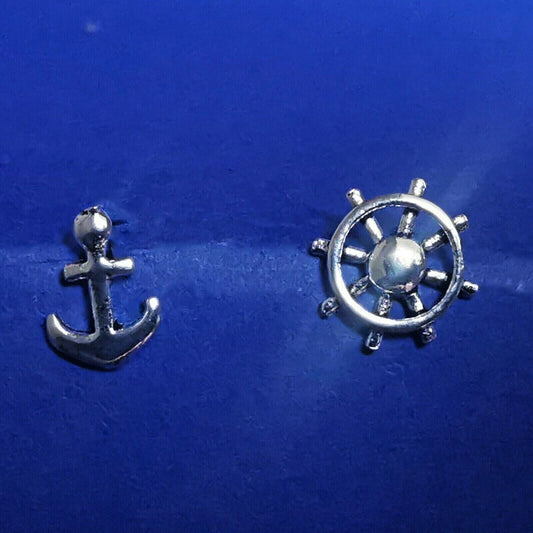 Ohrstecker aus Silber Anker / Ruder - Ohrringe