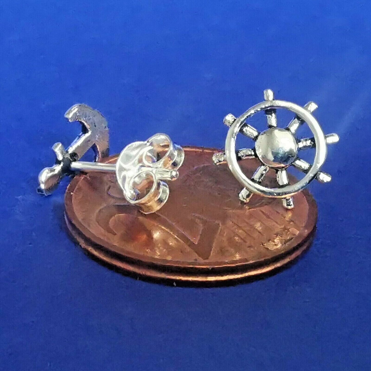 Ohrstecker aus Silber Anker / Ruder - Ohrringe