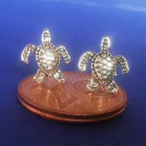 Ohrstecker aus Silber Schildkröte - Ohrringe