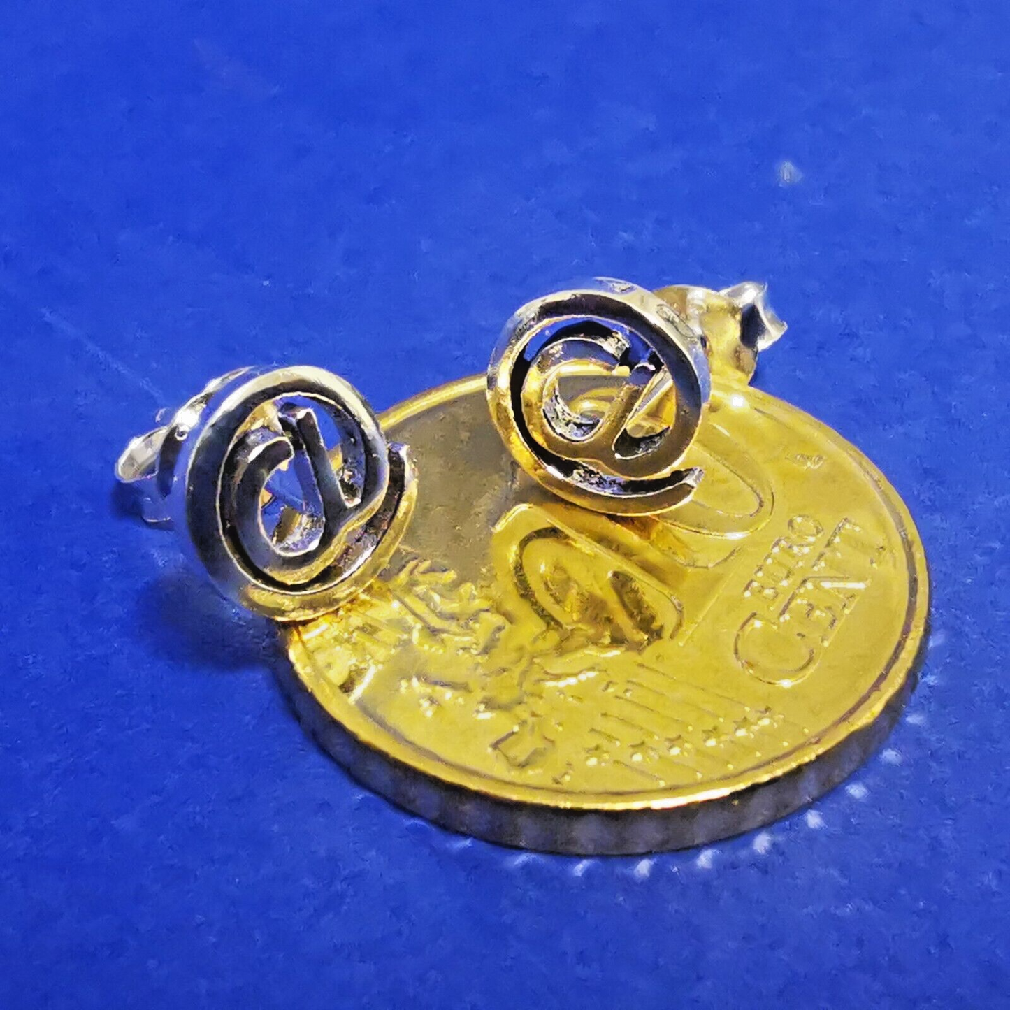 Ohrstecker aus Silber @-Zeichen - Ohrringe