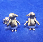 Lade das Bild in den Galerie-Viewer, Ohrstecker aus Silber Pinguin - Ohrringe
