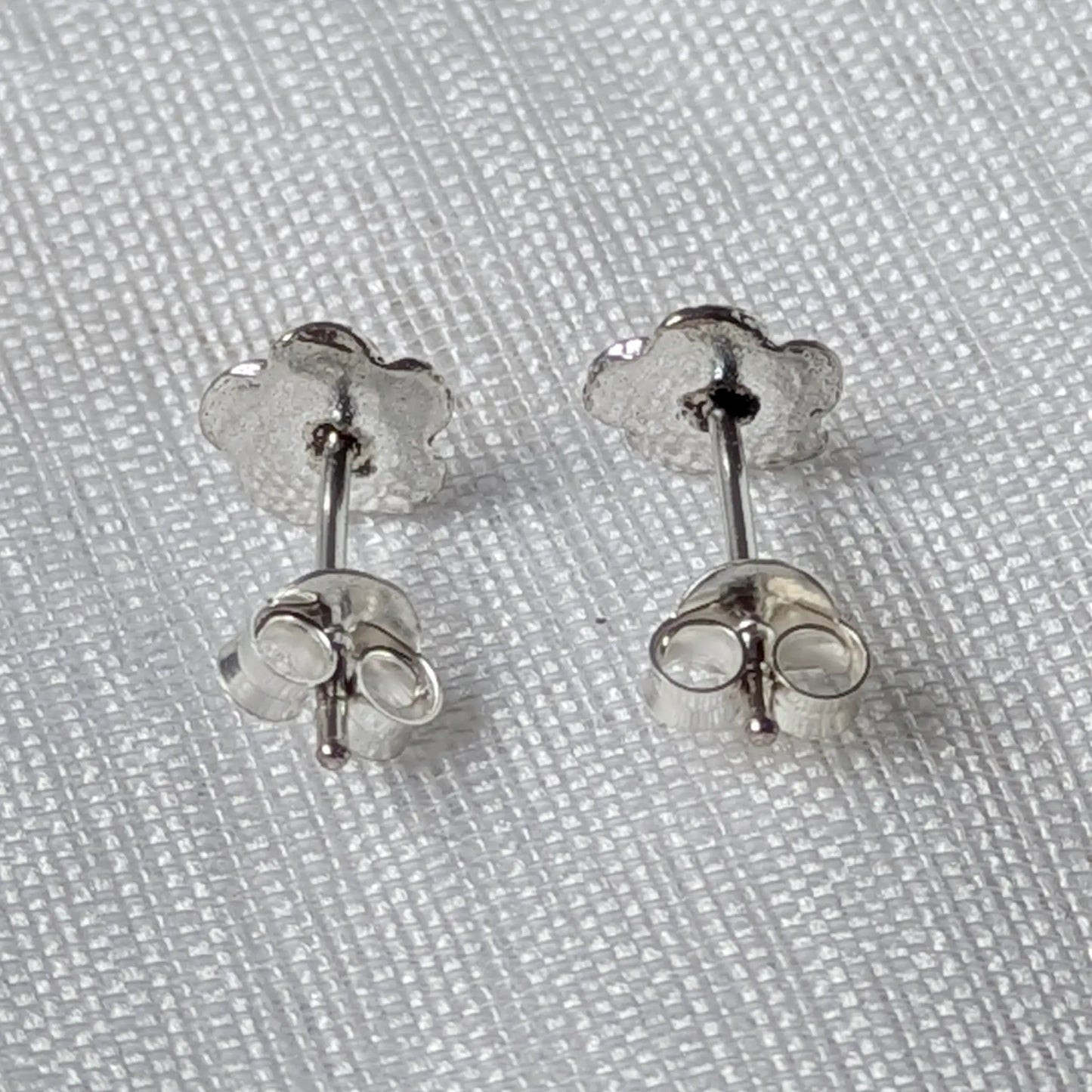 Rosen Ohrstecker 925 Silber - Vintage Rosebluete Ohrringe