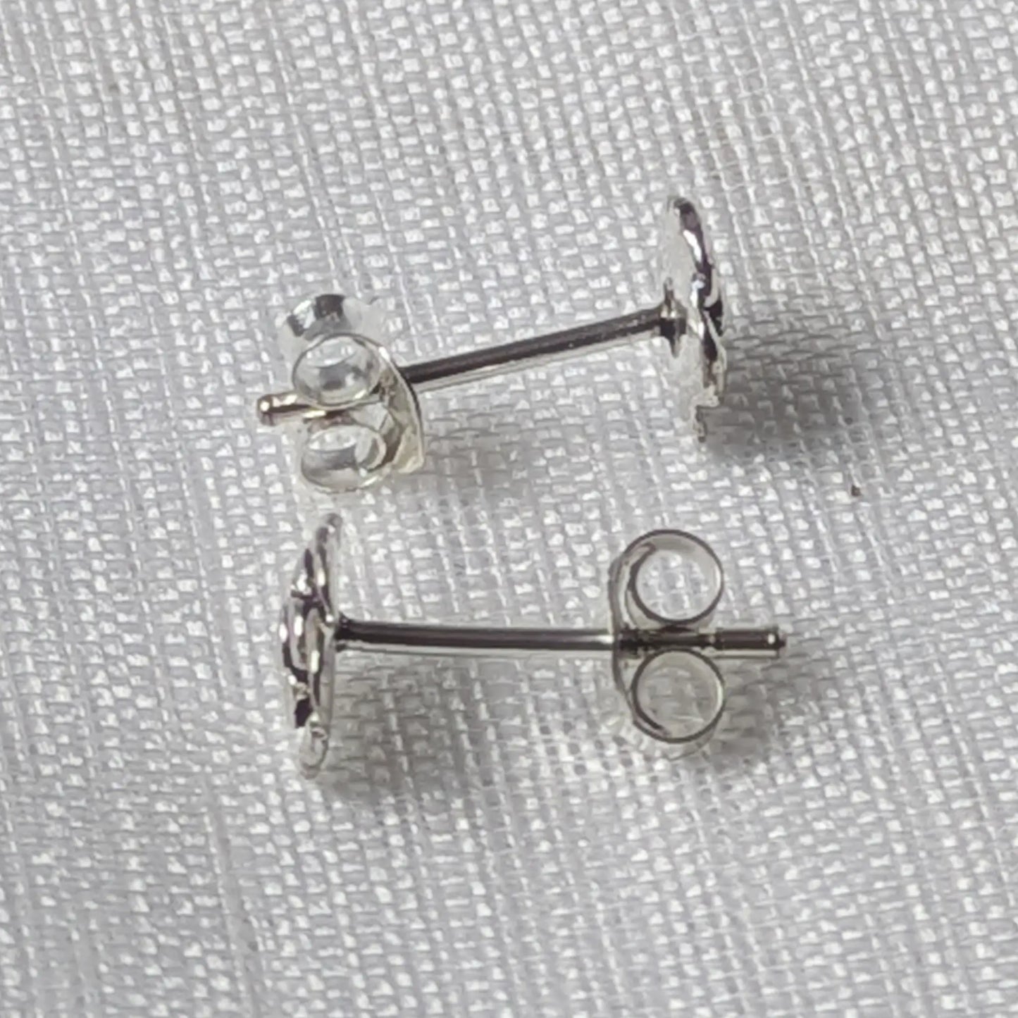 Rosen Ohrstecker 925 Silber - Vintage Rosebluete Ohrringe