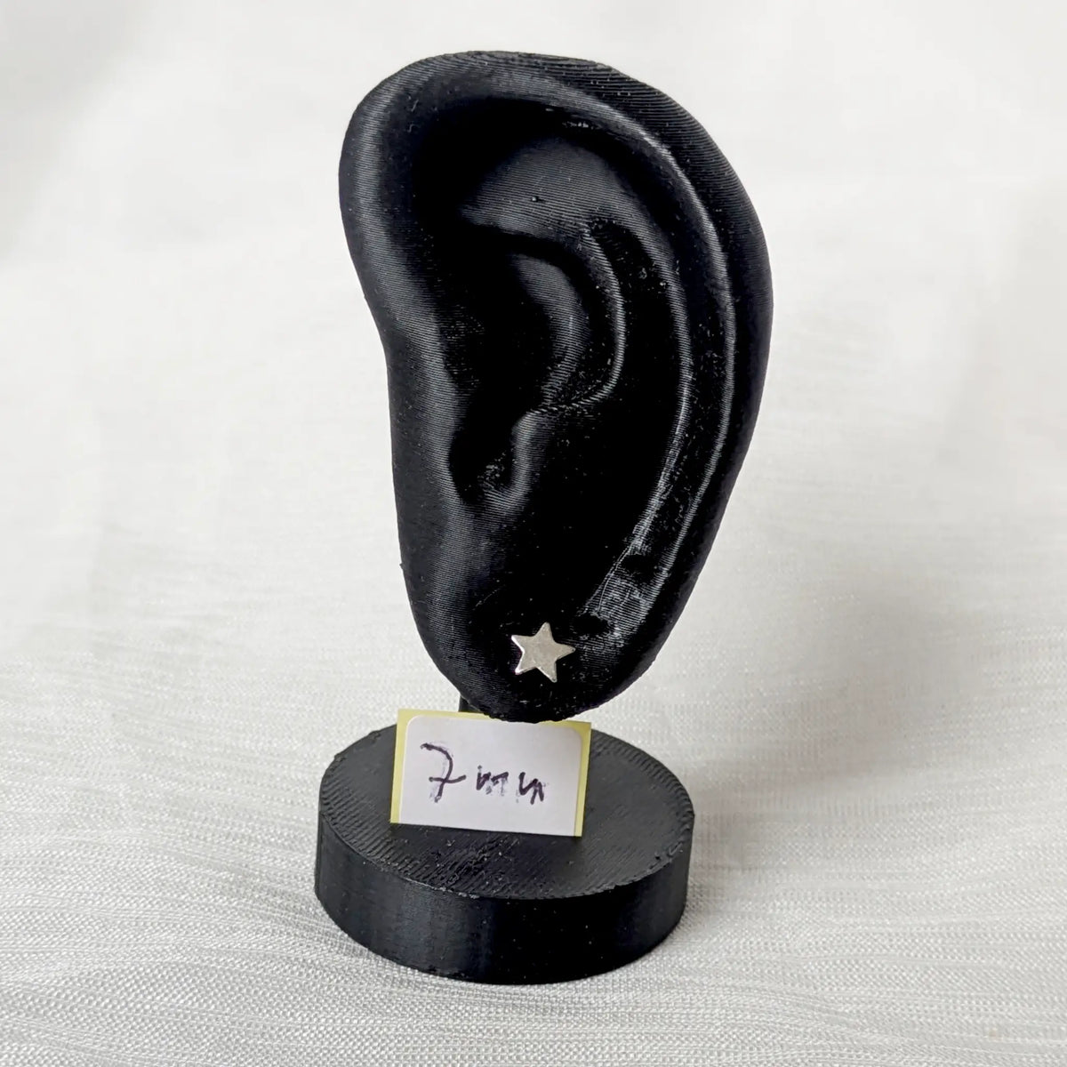 Stern Ohrstecker 925 Silber Poliert - Glatte Ohrringe