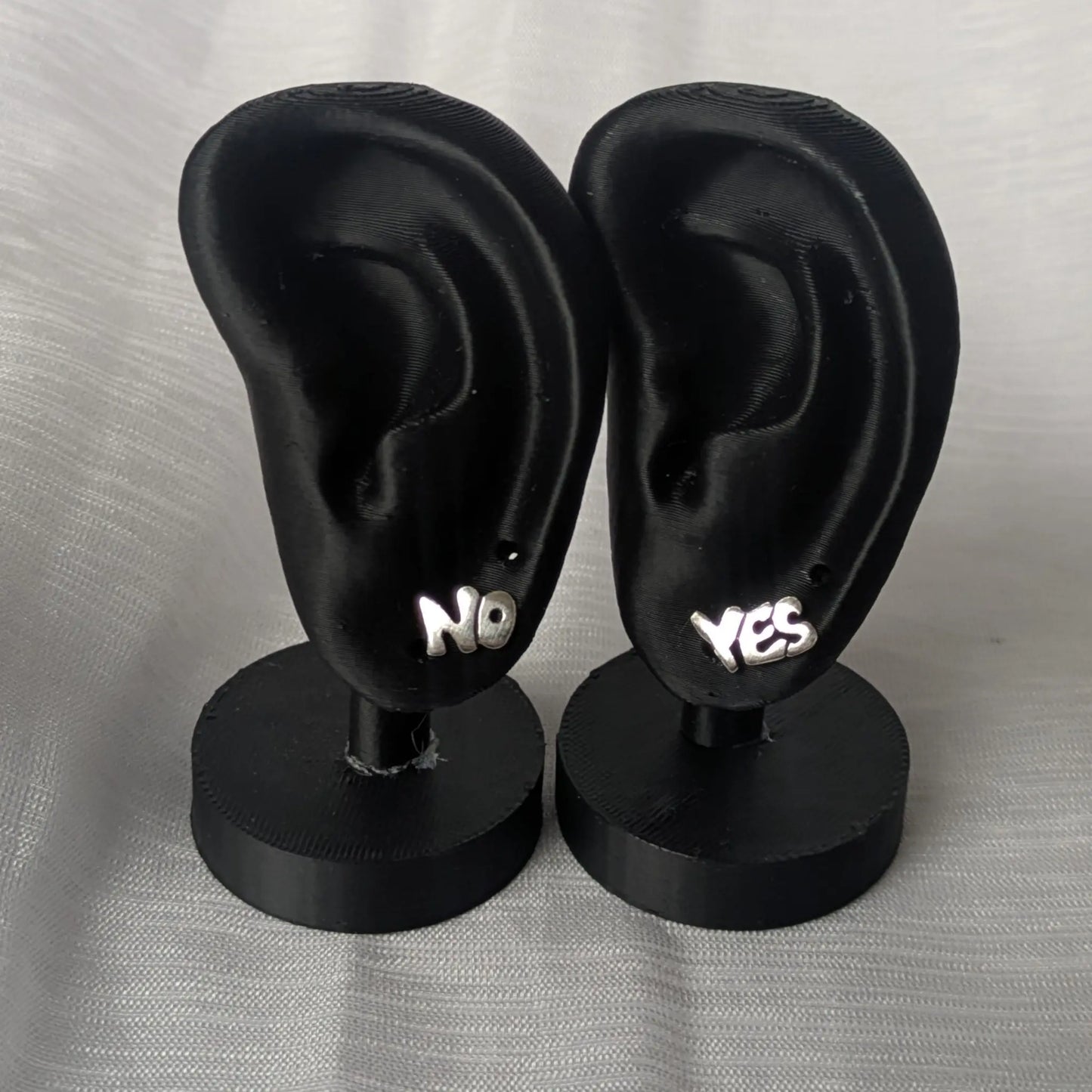 YES NO Ohrstecker 925 Silber – Statement Ohrringe im Set