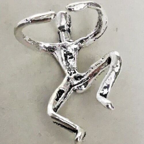 Ear Cuff Ohrklemme Mann im Ohr Kletterer 925 Silber - Ohrringe