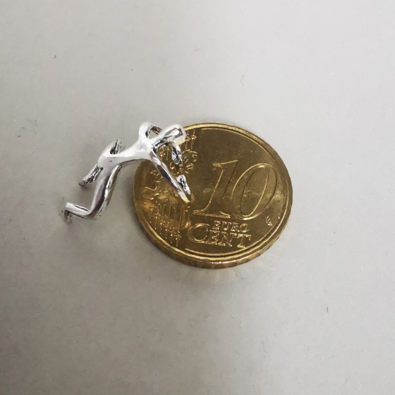 Ear Cuff Ohrklemme Mann im Ohr Kletterer 925 Silber - Ohrringe