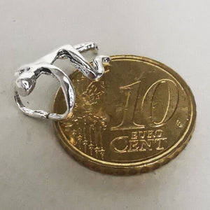 Ear Cuff Ohrklemme Mann im Ohr Kletterer 925 Silber - Ohrringe