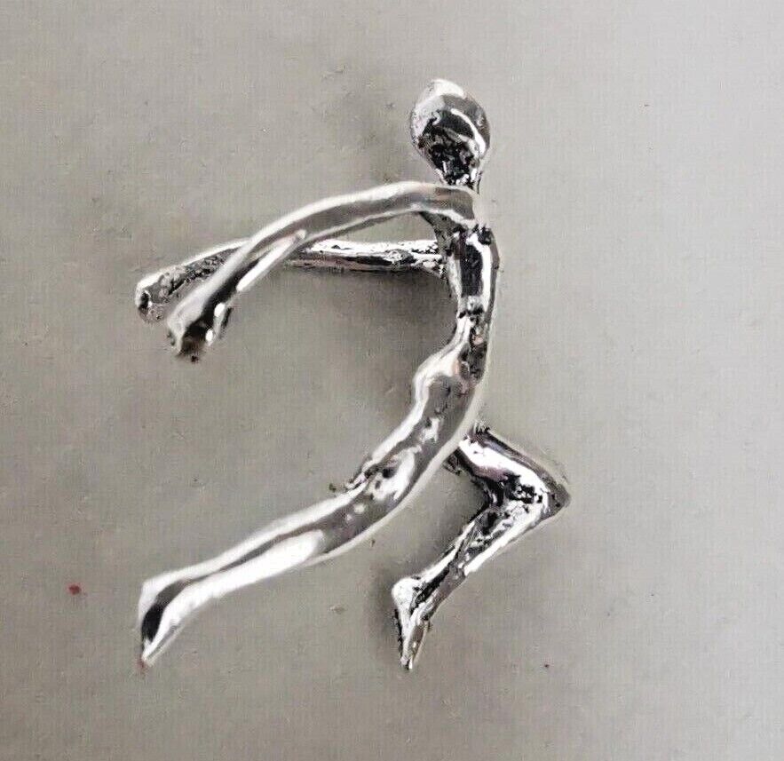 Ear Cuff Ohrklemme Mann im Ohr Tänzer 925 Silber - Ohrringe