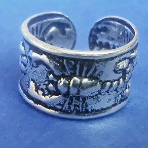 Ohrklemme aus Silber Ear Cuff mit Skorpion