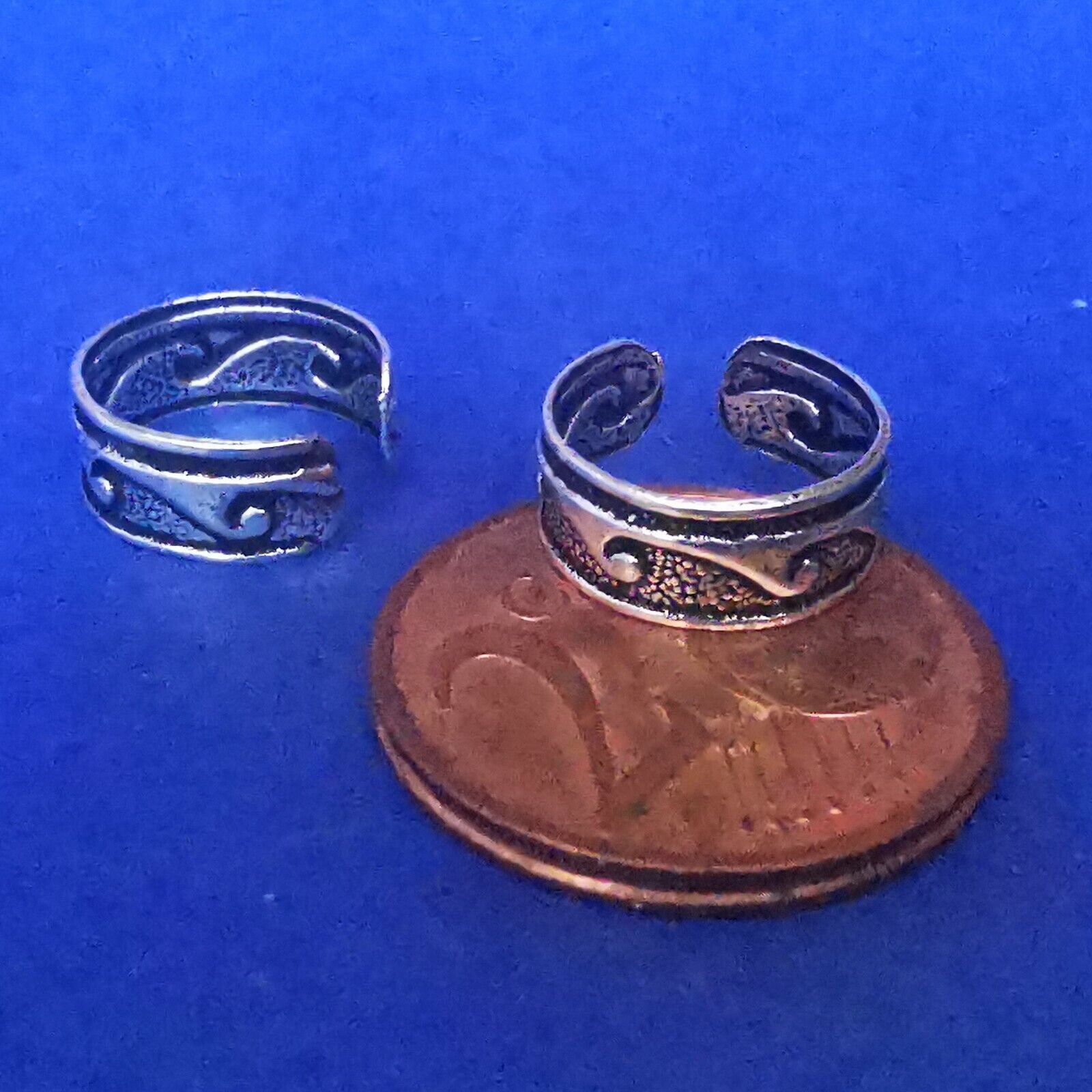Ohrklemme aus Silber Ear Cuff mit Ethno-Muster