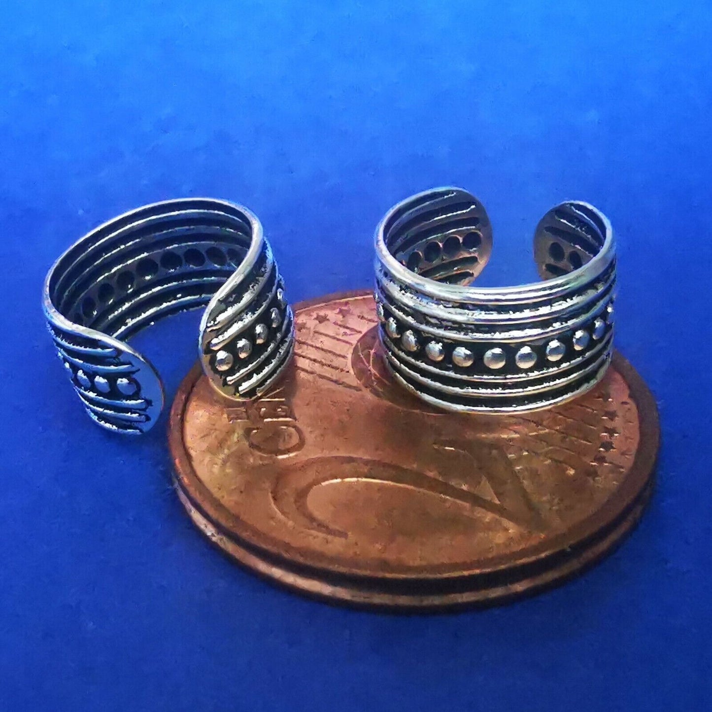 Ohrklemme aus Silber Ear Cuff mit Linien-Kugel-Muster