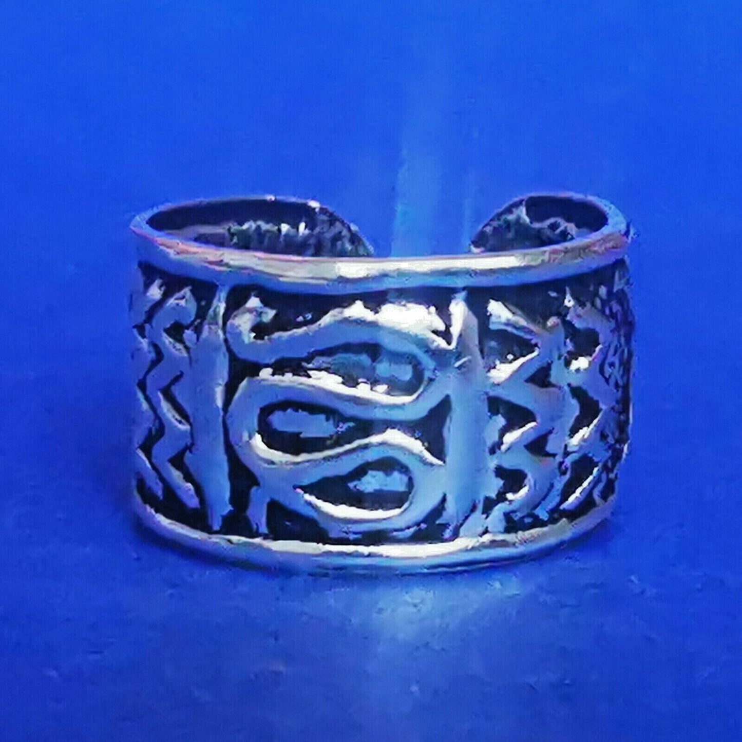 Ohrklemme aus Silber Ear Cuff mit Verzierungen