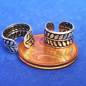 Ohrklemme aus Silber Ear Cuff im Lorbeerdesign