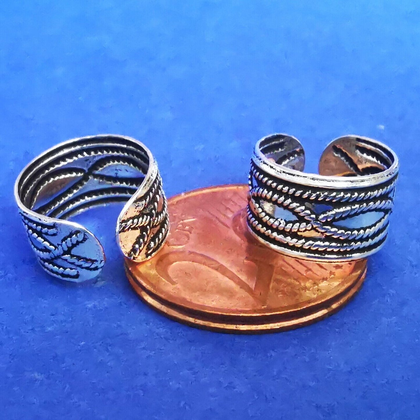 Ohrklemme aus Silber Ear Cuff mit Schlingenmuster