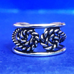 Ohrklemme aus Silber Ear Cuff mit filigranen Verzierungen