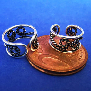 Ohrklemme aus Silber Ear Cuff mit filigranen Verzierungen