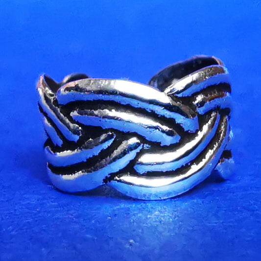 Ohrklemme aus Silber Ear Cuff im Knotendesign