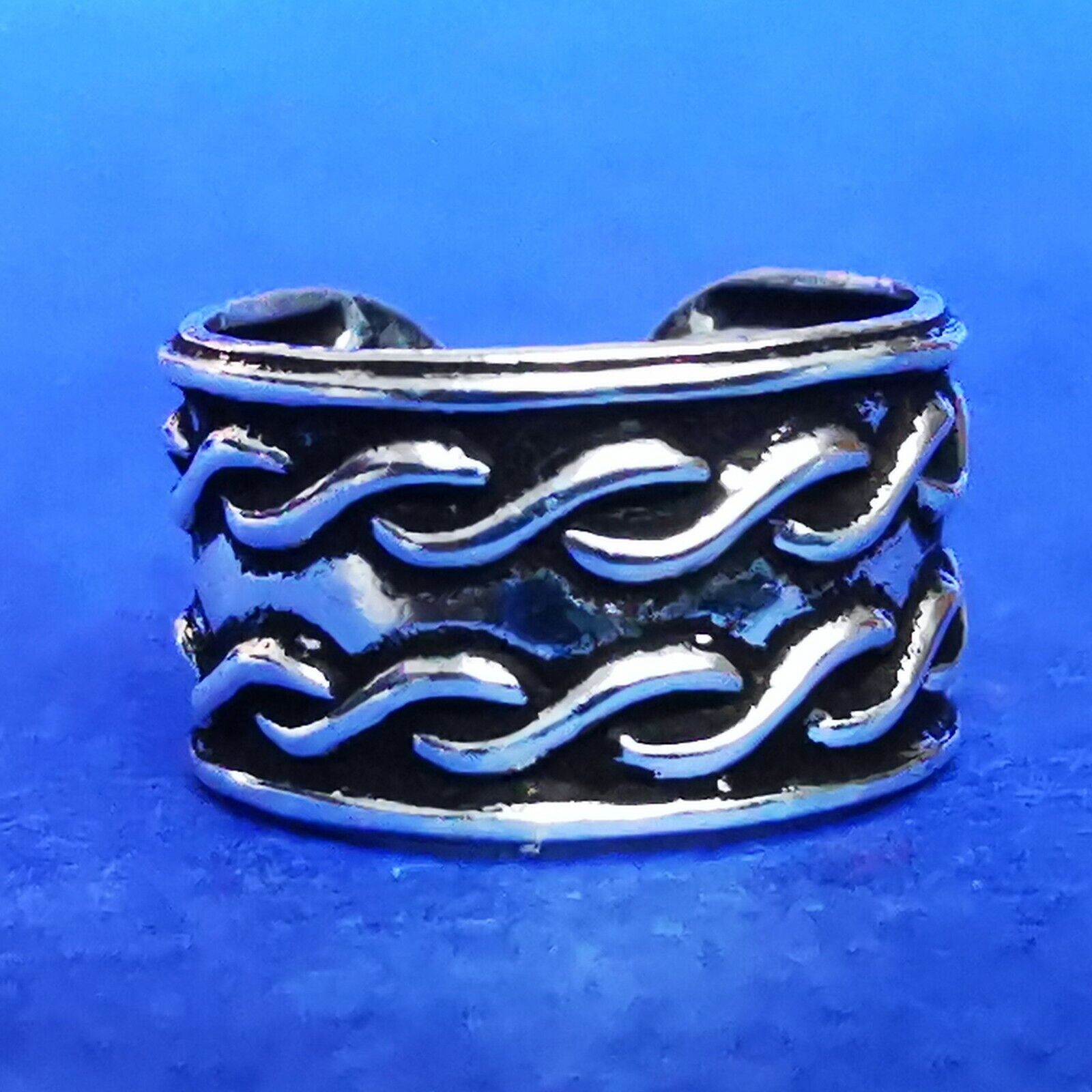 Ohrklemme aus Silber Ear Cuff mit geflochtenem Strang