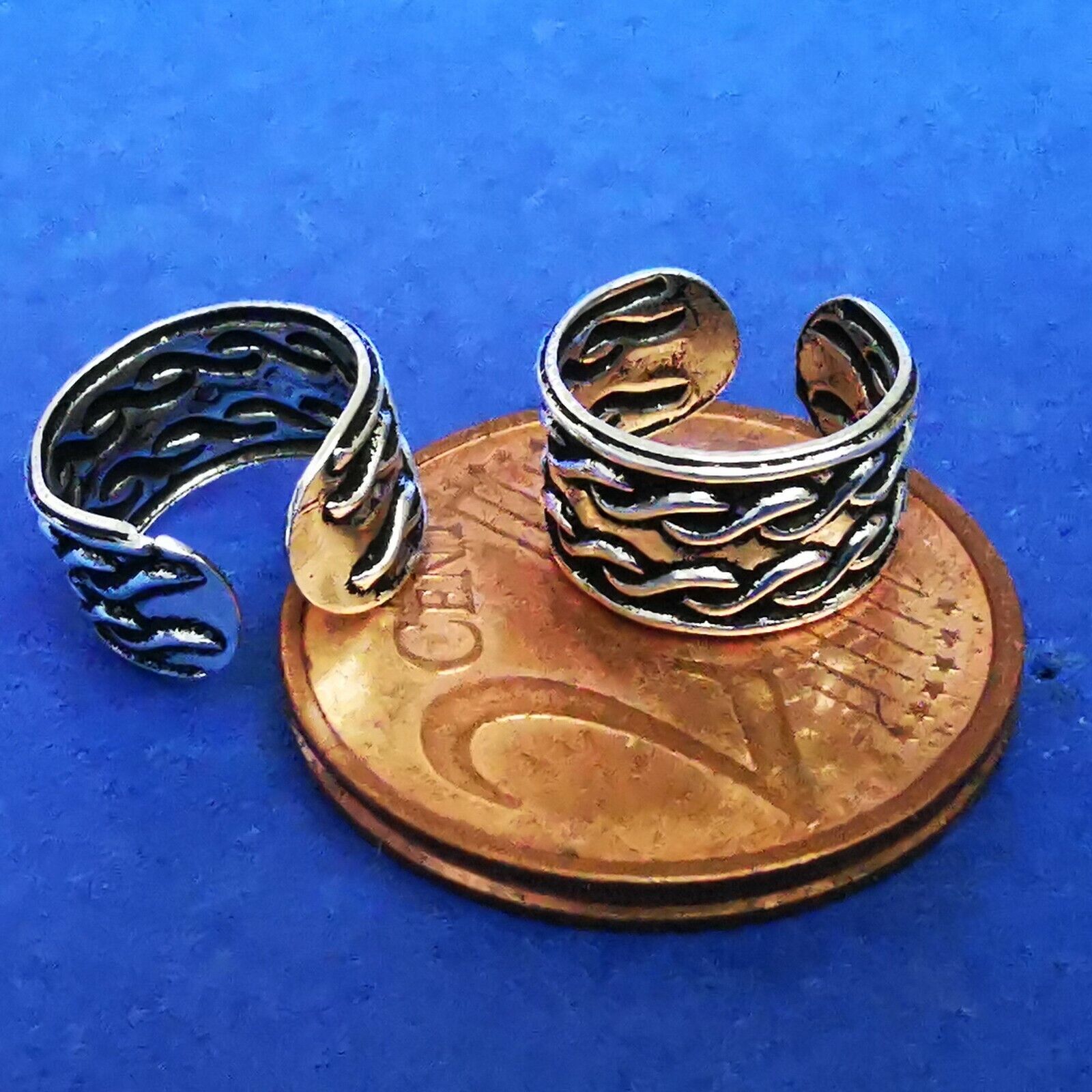 Ohrklemme aus Silber Ear Cuff mit geflochtenem Strang