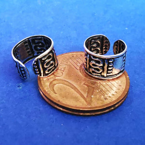Ohrklemme aus Silber Ear Cuff mit Muster