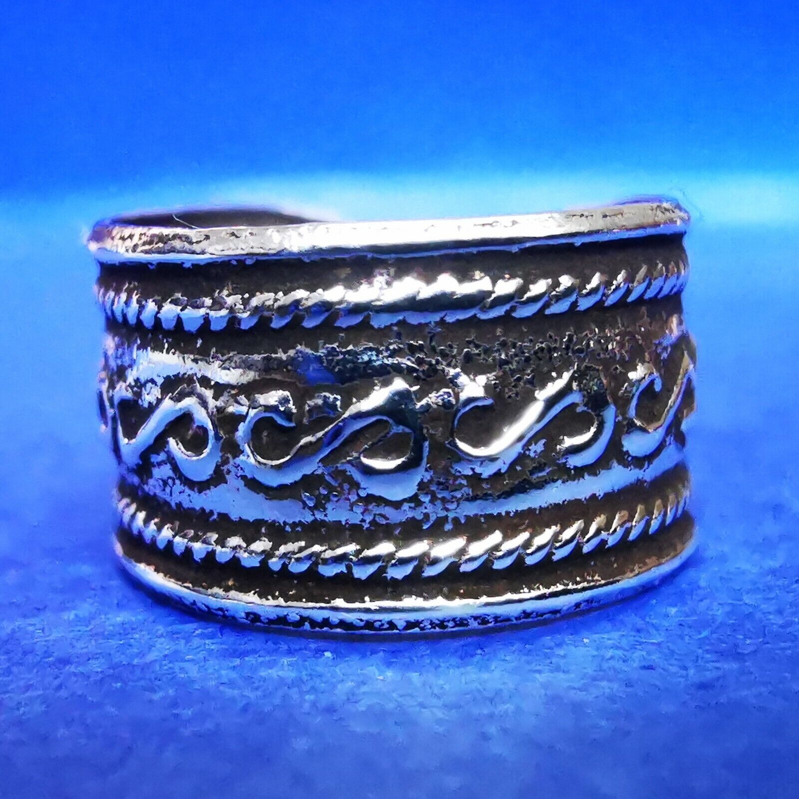 Ohrklemme aus Silber Ear Cuff mit Flechtmuster