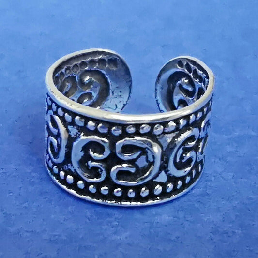 Ohrklemme aus Silber Ear Cuff indischen Ornamenten