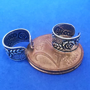 Ohrklemme aus Silber Ear Cuff mit Rose