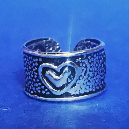 Ohrklemme aus Silber Ear Cuff mit Herz