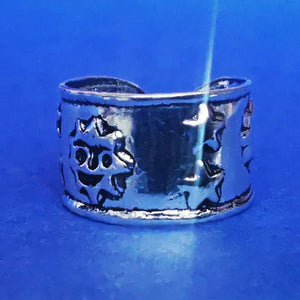 Ohrklemme aus Silber Ear Cuff mit Sonne und Sternen